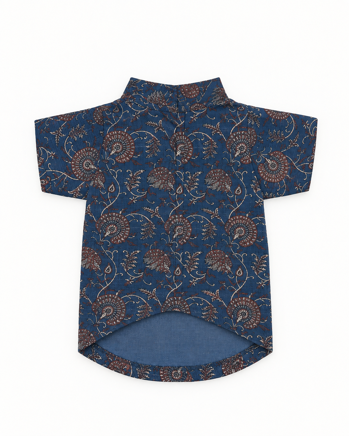 Indigo Ajrakh Shirt on a dog, view 3